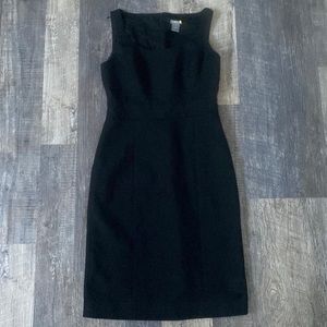 Ann Taylor Weave Black Sleeveless Dress, 0